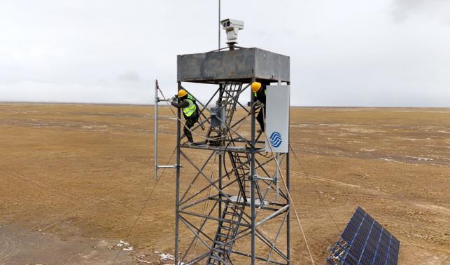 青海可可西里國家級自然保護區庫賽湖5G基站投運